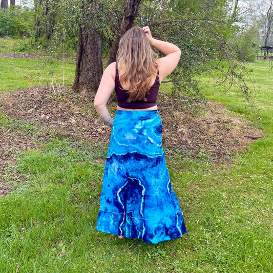 Take-Out Skirt | Tie Dye Skirt for Women - Flowy Summer Skirt with Pockets