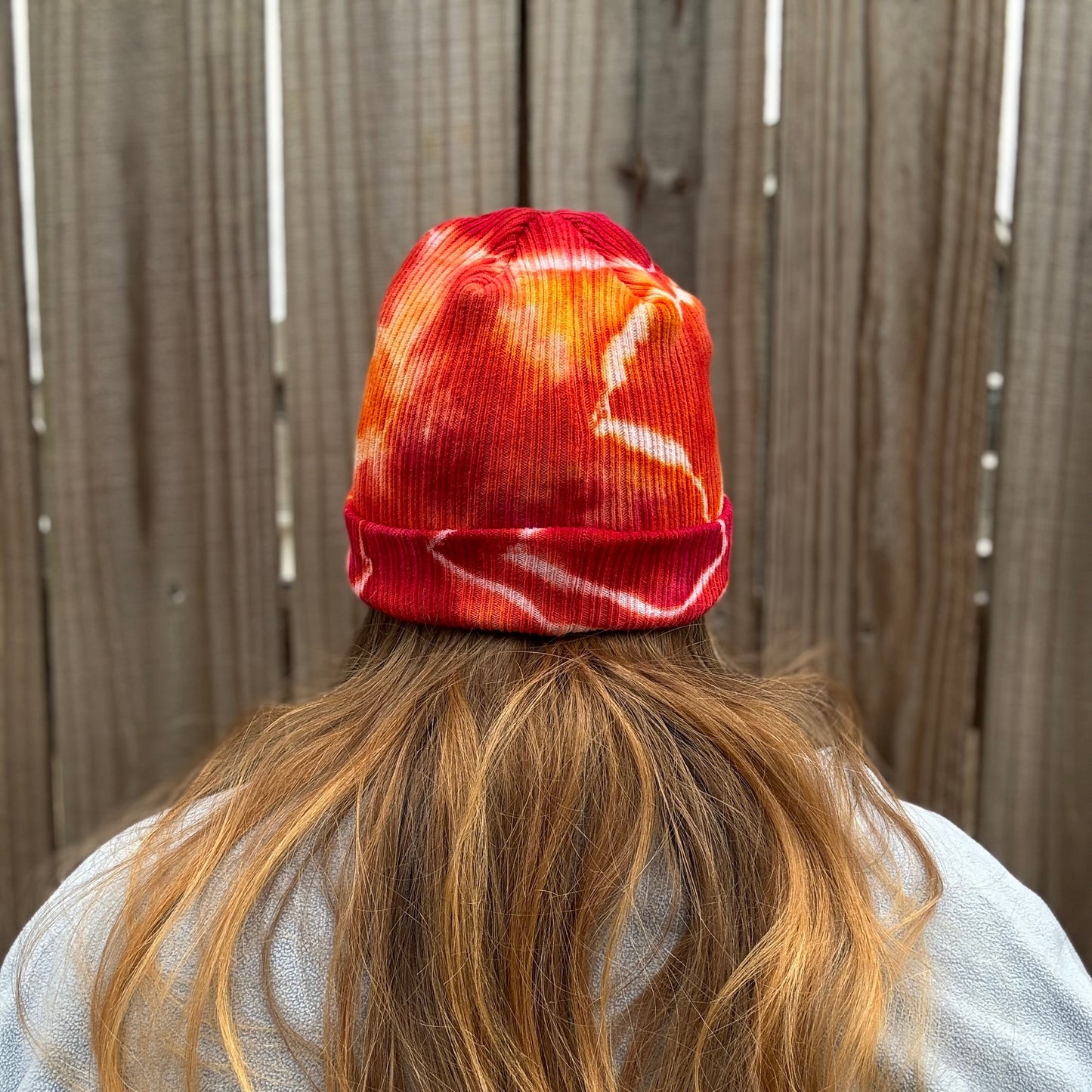 Warm Energy Ribbed Tie Dye Beanie