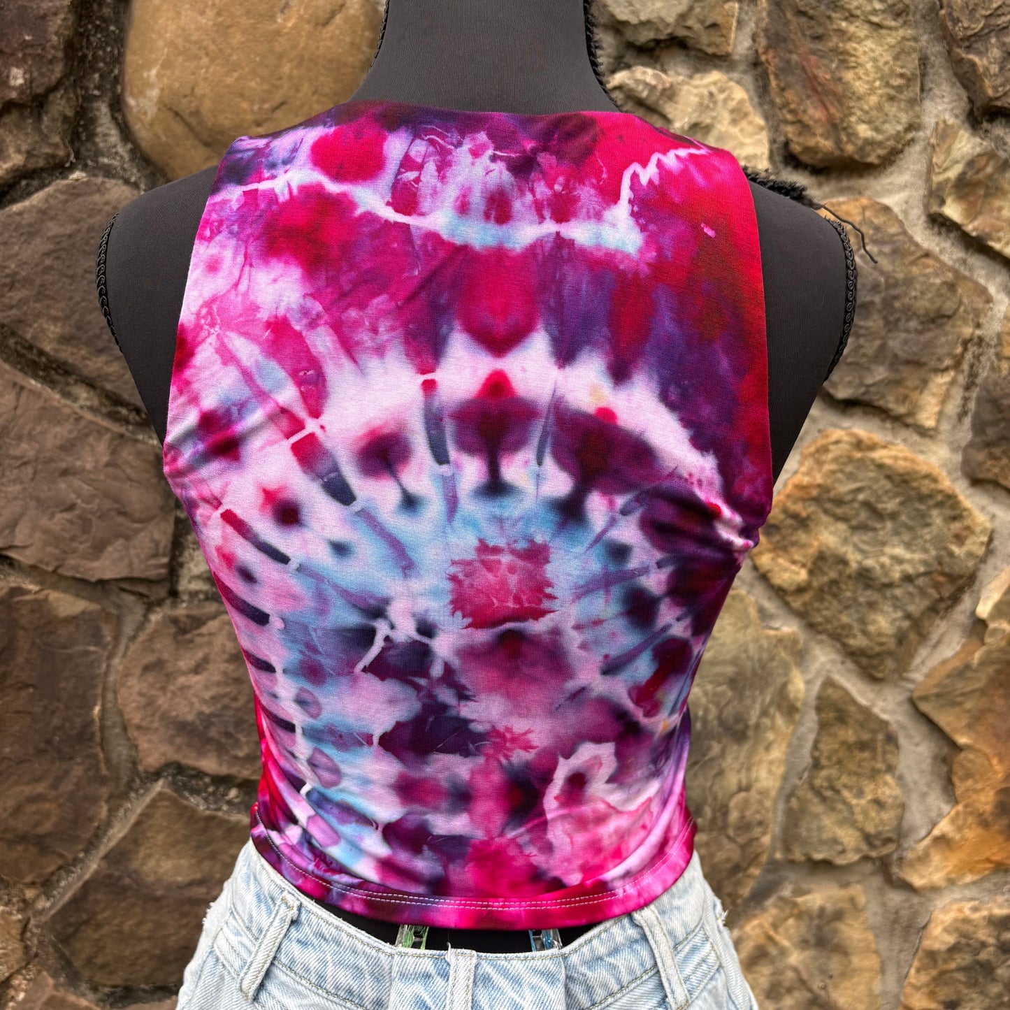 Women's Fitted Rayon Cropped Tank | Hand-Dyed River Apparel