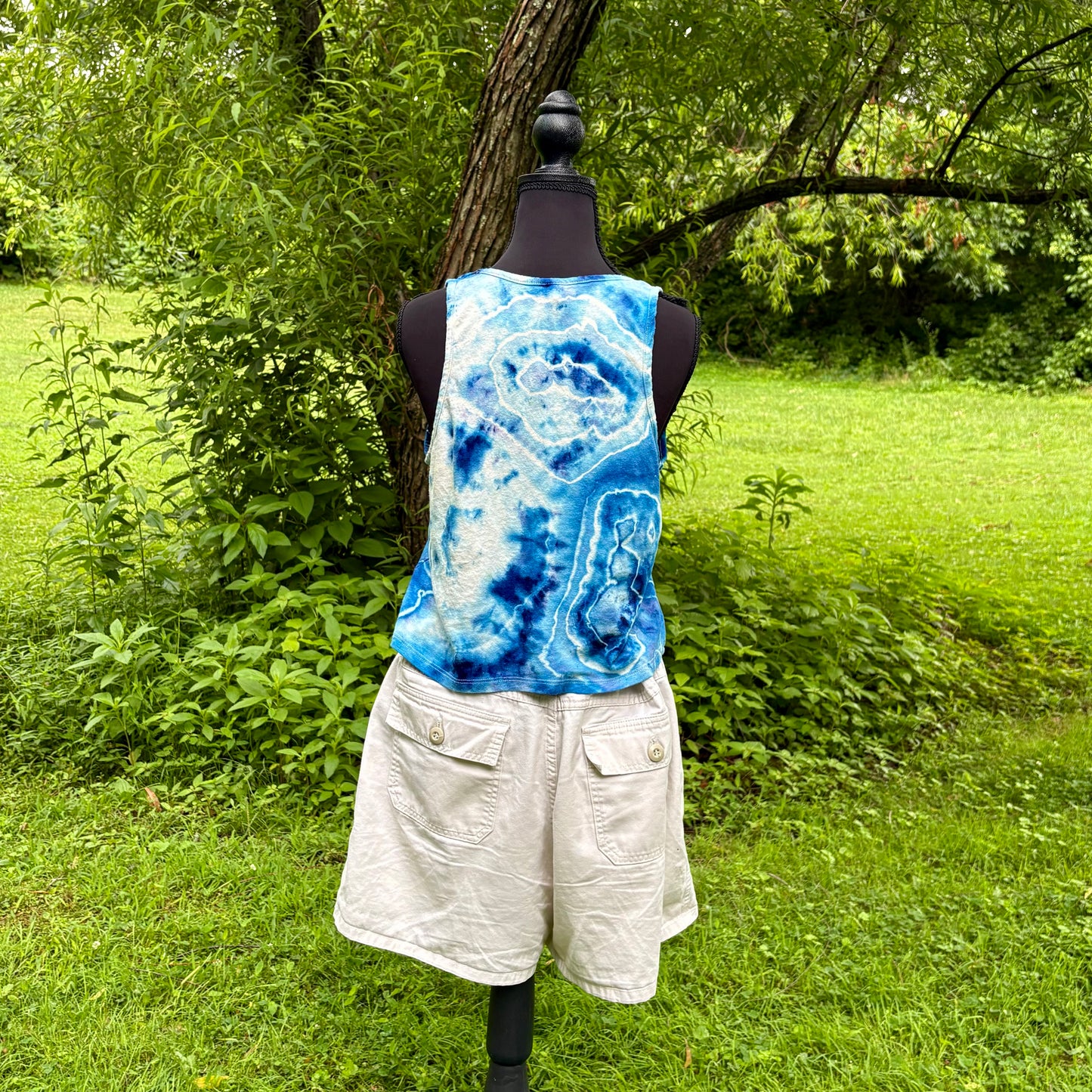 Women's Relaxed Hemp Cropped Tank | Hand-Dyed Organic Cotton