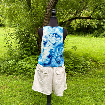 Women's Relaxed Hemp Cropped Tank | Hand-Dyed Organic Cotton