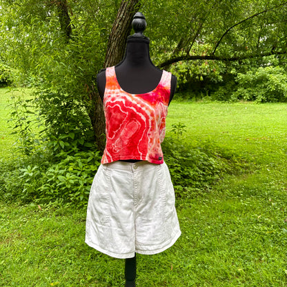 Women's Relaxed Hemp Cropped Tank | Hand-Dyed Organic Cotton