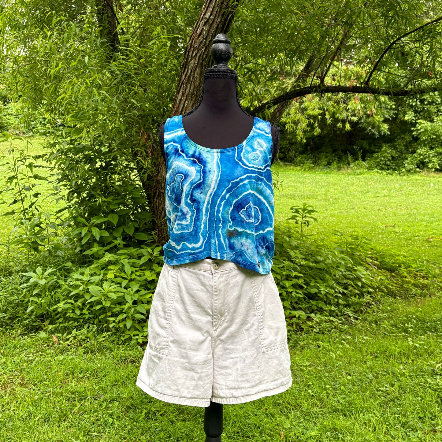 Women's Relaxed Hemp Cropped Tank | Hand-Dyed Organic Cotton