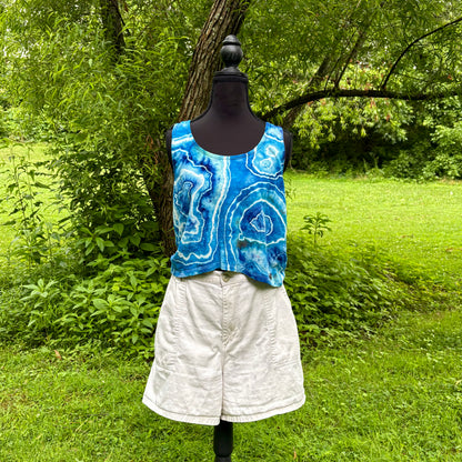 Women's Relaxed Hemp Cropped Tank | Hand-Dyed Organic Cotton