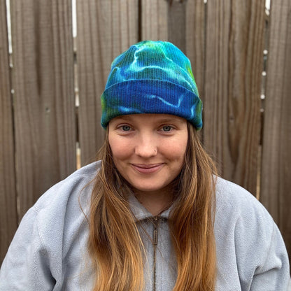 Cool Energy Ribbed Tie Dye Beanie