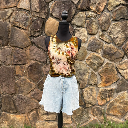 Women's Fitted Rayon Cropped Tank | Hand-Dyed River Apparel