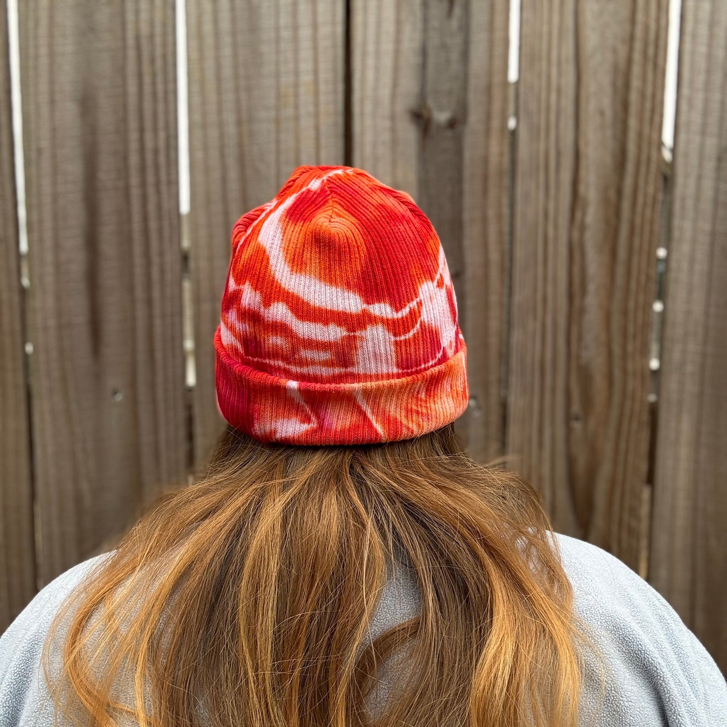 Warm Energy Ribbed Tie Dye Beanie