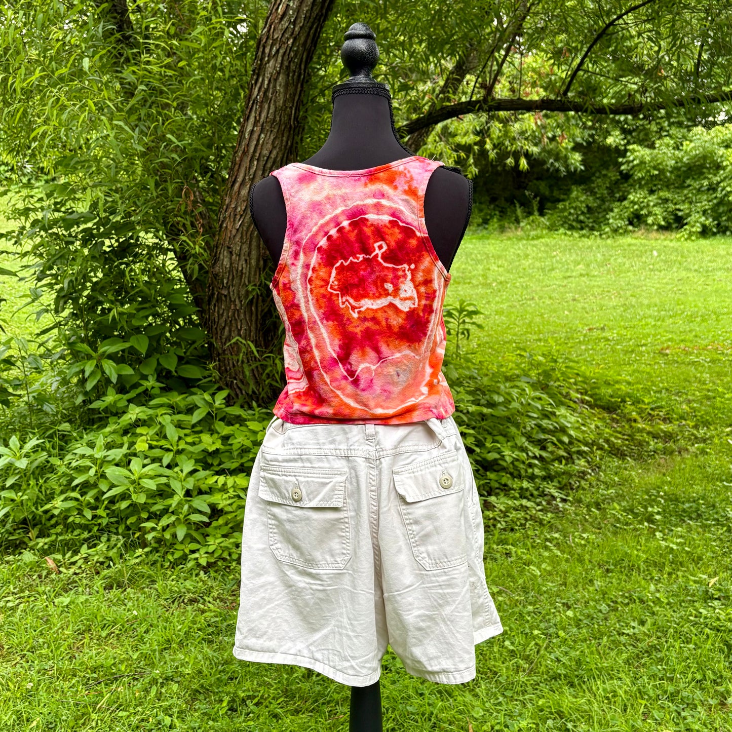 Women's Relaxed Hemp Cropped Tank | Hand-Dyed Organic Cotton