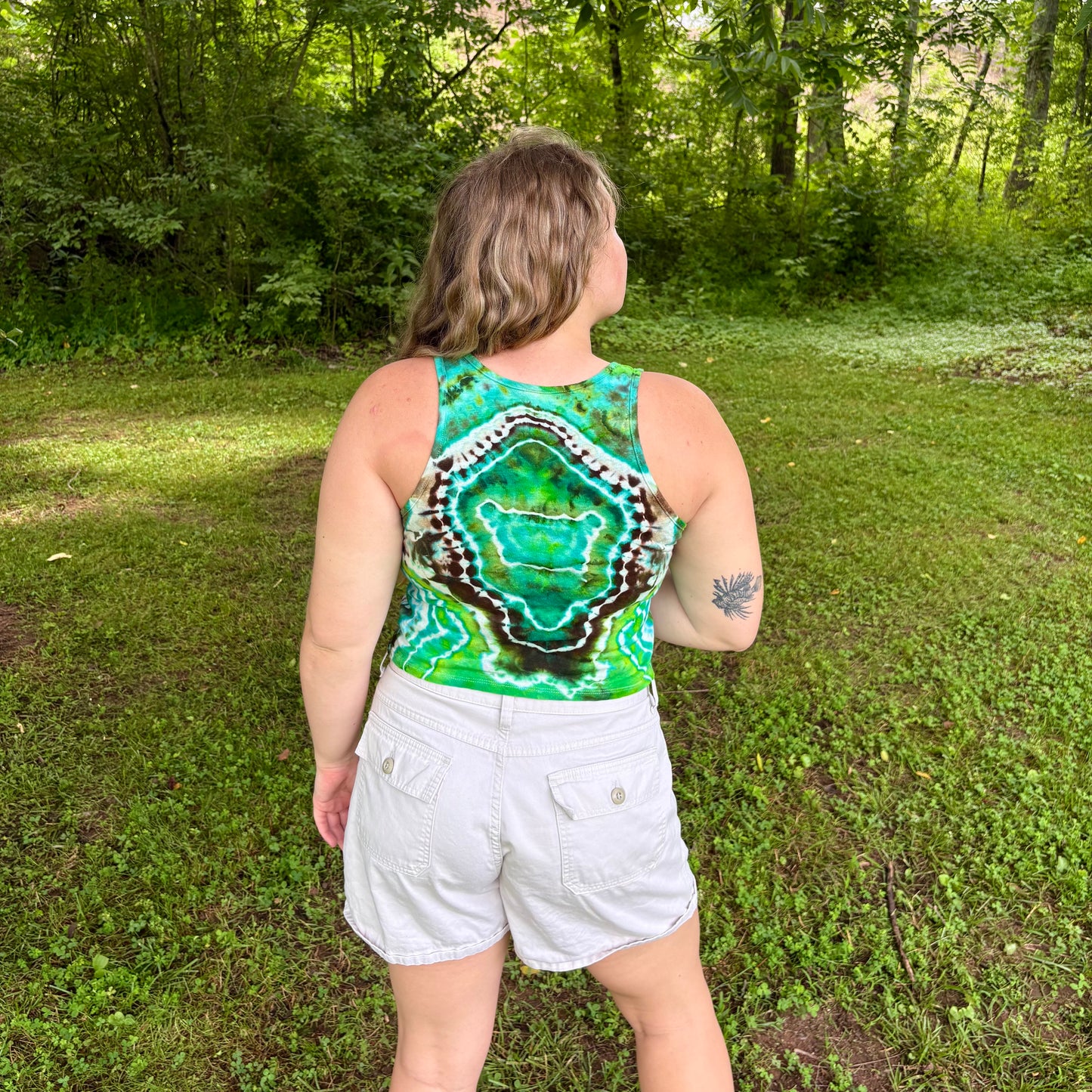 Women's Relaxed Hemp Cropped Tank | Hand-Dyed Organic Cotton