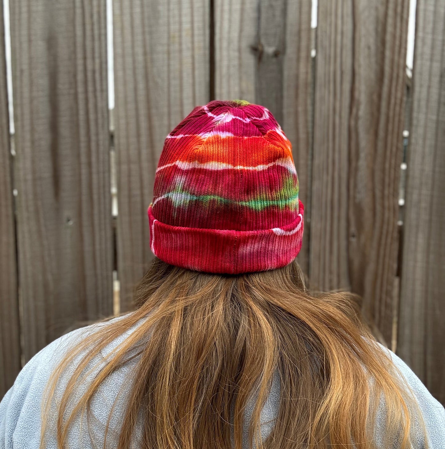 Warm Energy Ribbed Tie Dye Beanie