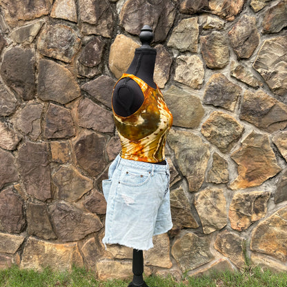 Women's Fitted Rayon Cropped Tank | Hand-Dyed River Apparel