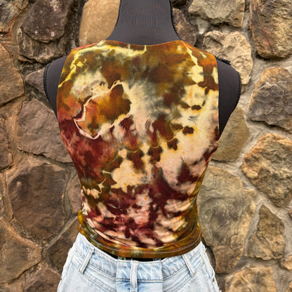 Women's Fitted Rayon Cropped Tank | Hand-Dyed River Apparel