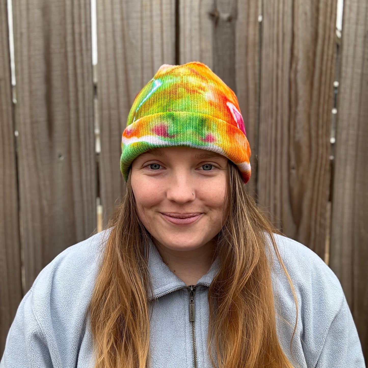 Rare Color Stories Ribbed Tie Dye Beanie