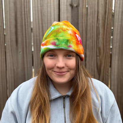 Rare Color Stories Ribbed Tie Dye Beanie