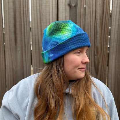 Cool Energy Ribbed Tie Dye Beanie