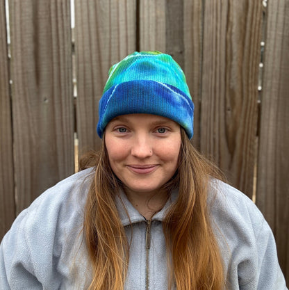 Cool Energy Ribbed Tie Dye Beanie