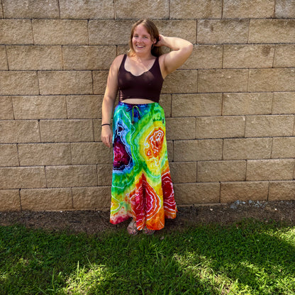 Take-Out Skirt | Rainbow – Hand-dyed Skirt for Women with Pockets