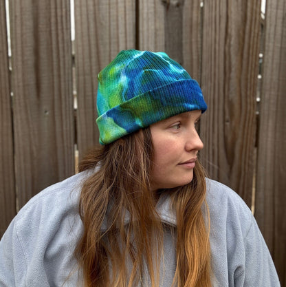 Cool Energy Ribbed Tie Dye Beanie
