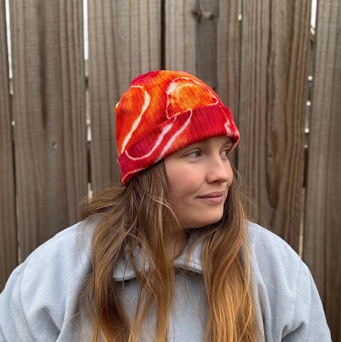 Warm Energy Ribbed Tie Dye Beanie