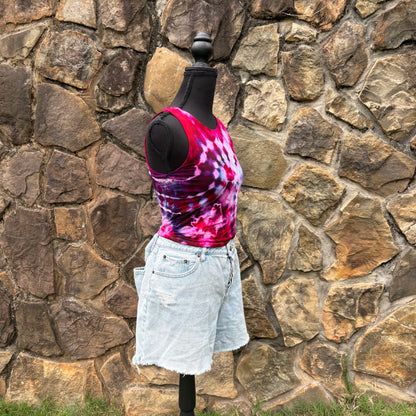 Women's Fitted Rayon Cropped Tank | Hand-Dyed River Apparel