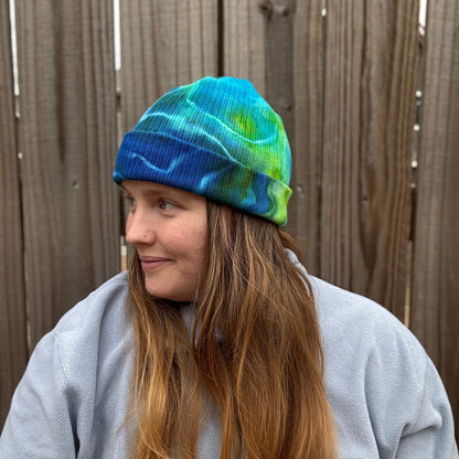 Cool Energy Ribbed Tie Dye Beanie
