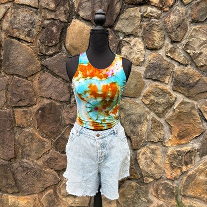 Women's Fitted Rayon Cropped Tank | Hand-Dyed River Apparel