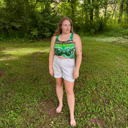 Women's Relaxed Hemp Cropped Tank | Hand-Dyed Organic Cotton