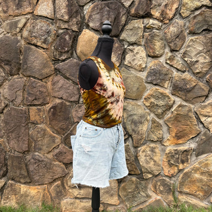 Women's Fitted Rayon Cropped Tank | Hand-Dyed River Apparel