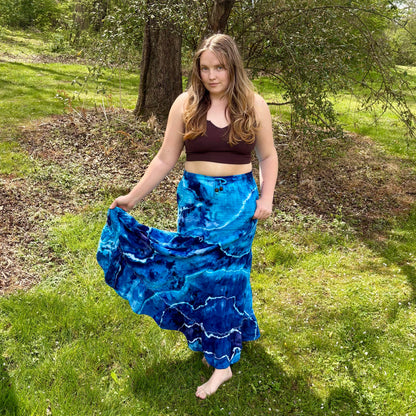 Take-Out Skirt | Tie Dye Skirt for Women - Flowy Summer Skirt with Pockets