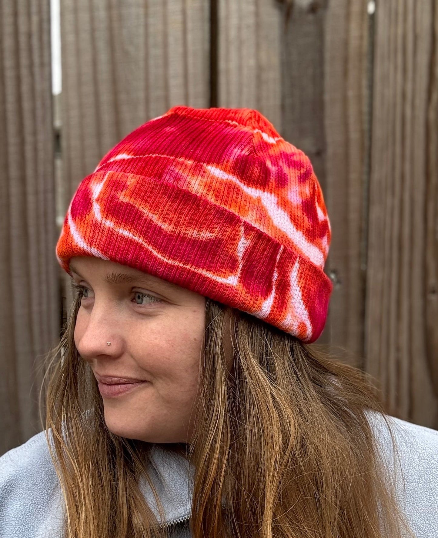 Warm Energy Ribbed Tie Dye Beanie
