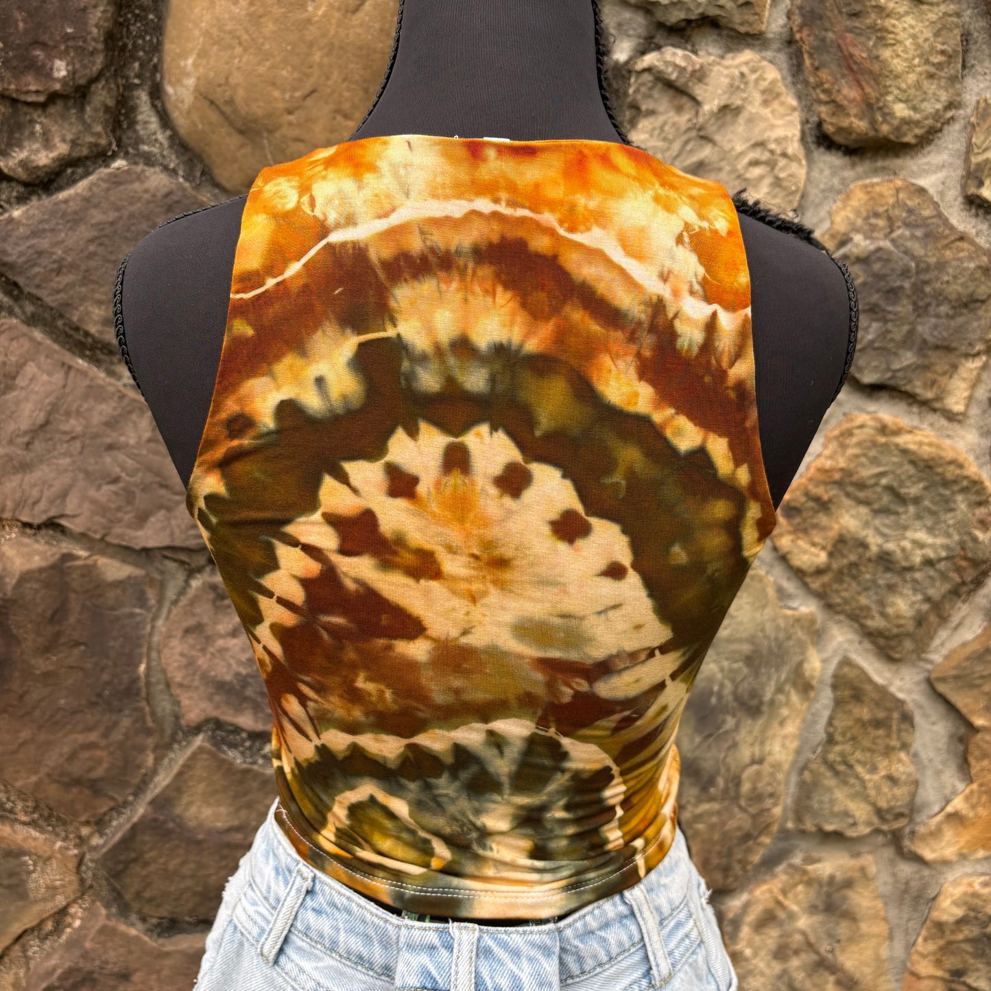 Women's Fitted Rayon Cropped Tank | Hand-Dyed River Apparel