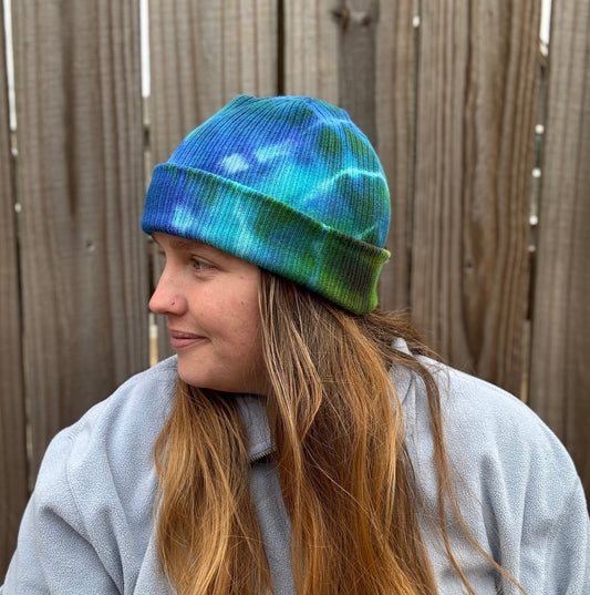 Cool Energy Ribbed Tie Dye Beanie