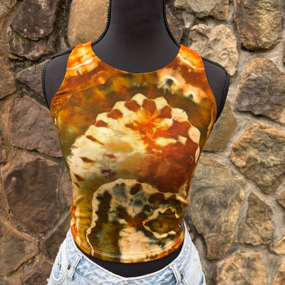 Women's Fitted Rayon Cropped Tank | Hand-Dyed River Apparel