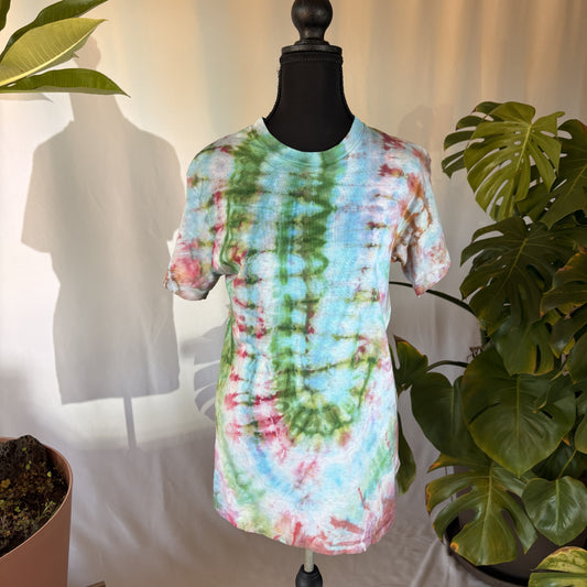 Green Pink Blue Tie Dye T-Shirt