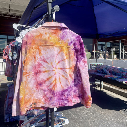 Tie Dye Denim Jacket on-of-a-kind