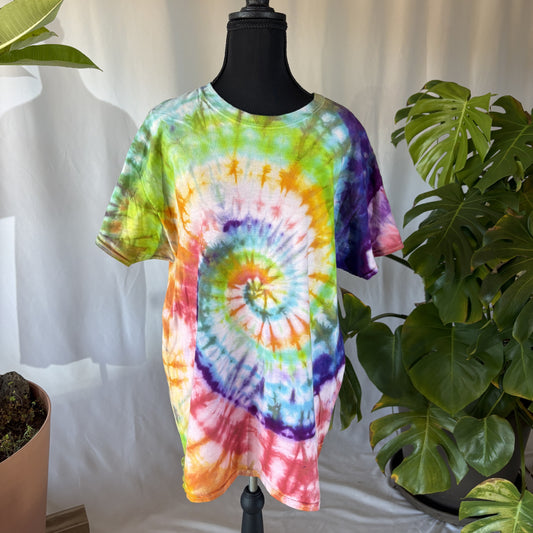Rainbow Tie Dye Spiral T-shirt